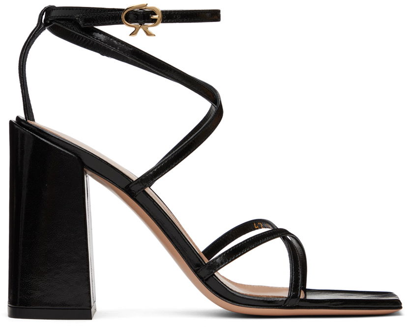 Sneakers och skor Gianvito Rossi Heeled Strap Sandals Svart | G32335.95RIC.NUI