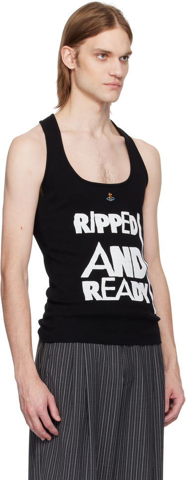 Linne Vivienne Westwood Vivienne Westwood 'Ripped & Ready' Tank Top Vit | 2G010007-J009C-, 4