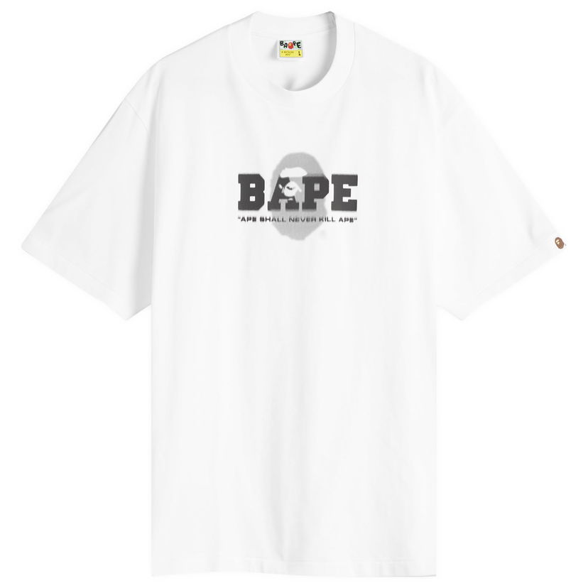 T-shirt BAPE Graffiti Logo Relaxed Fit T-Shirt, Size X-Large Vit | 001TEL301308M-WHT