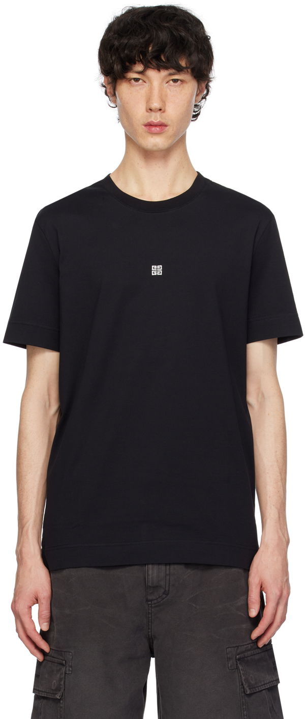 T-shirt Givenchy Embroidered T-Shirt Svart | BM716G3YCD001