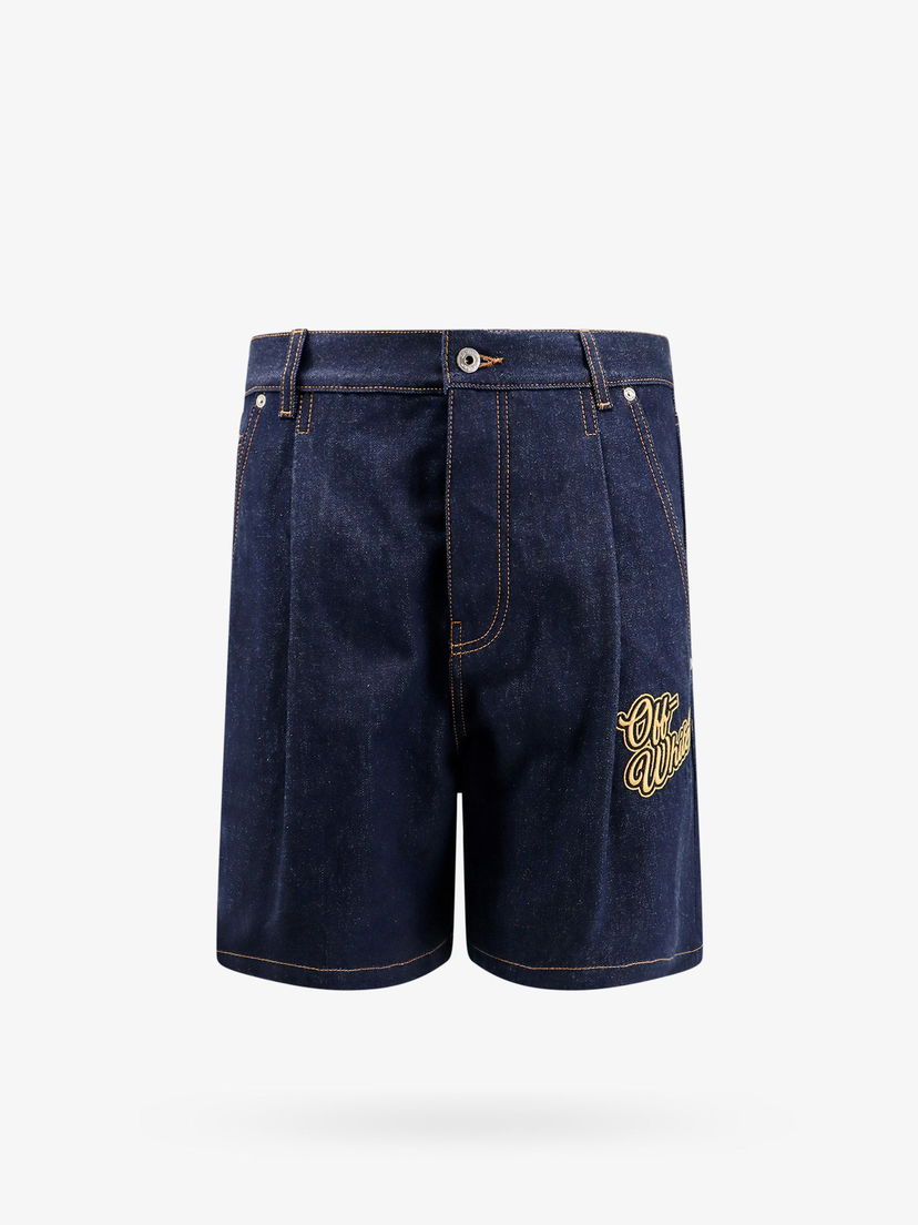 Shorts Off-White BERMUDA SHORTS - OFF WHITE Mörkblå | OMYC021S24DEN0024522