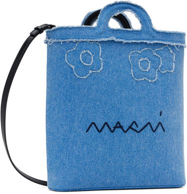 Tygpåse Marni Marni Tropicalia Denim Crossbody Bag Blå | SBMP0179L1 P8201, 1