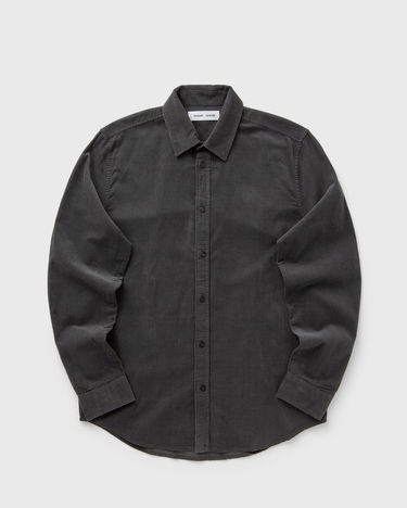 Skjorta Samsoe Samsoe SALIAM NX Corduroy Button-Up Shirt Grå | M10000028-BLACK-OYSTER, 1
