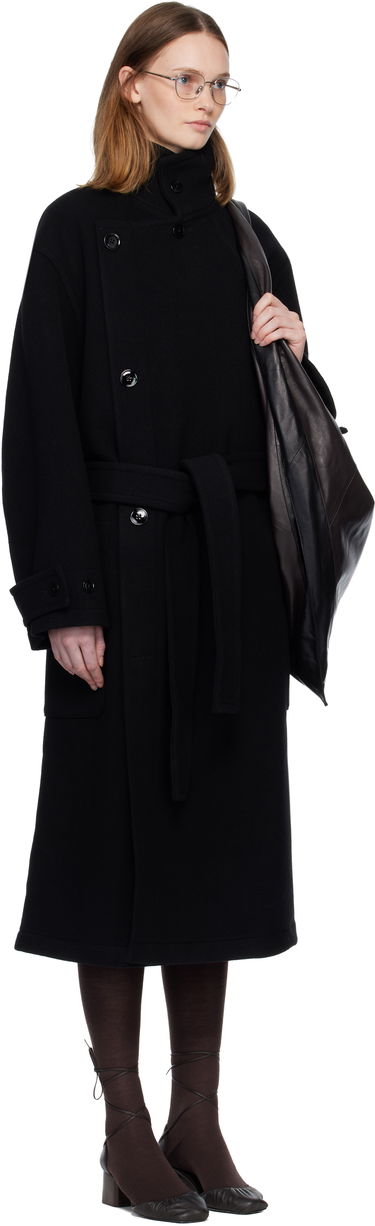 Rockar LEMAIRE Lemaire Wrap Coat Svart | CO1037 LF1116, 4