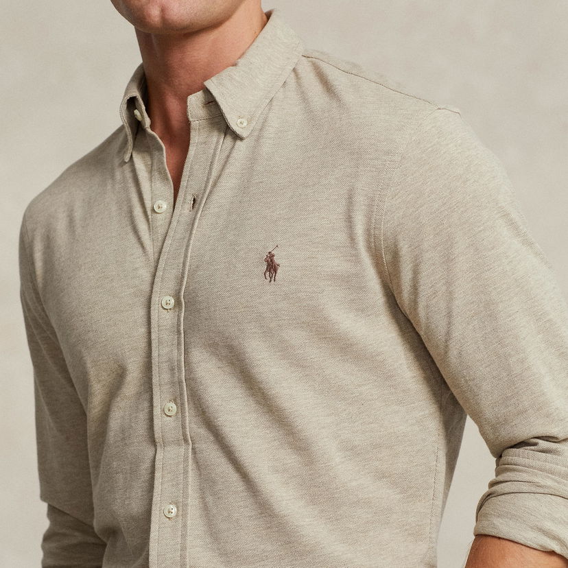 Skjorta Polo by Ralph Lauren Ralph Lauren Featherweight Pique Shirt Beige | 710654408119