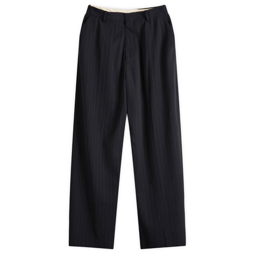 Byxor Acne Studios Pinstripe Trousers Pasant Vis, Size 46 Mörkblå | BK0669-BG3