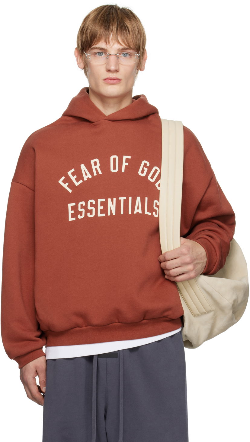 Sweatshirt Fear of God Fear of God ESSENTIALS Fleece Hoodie Röd | 192HO246256F