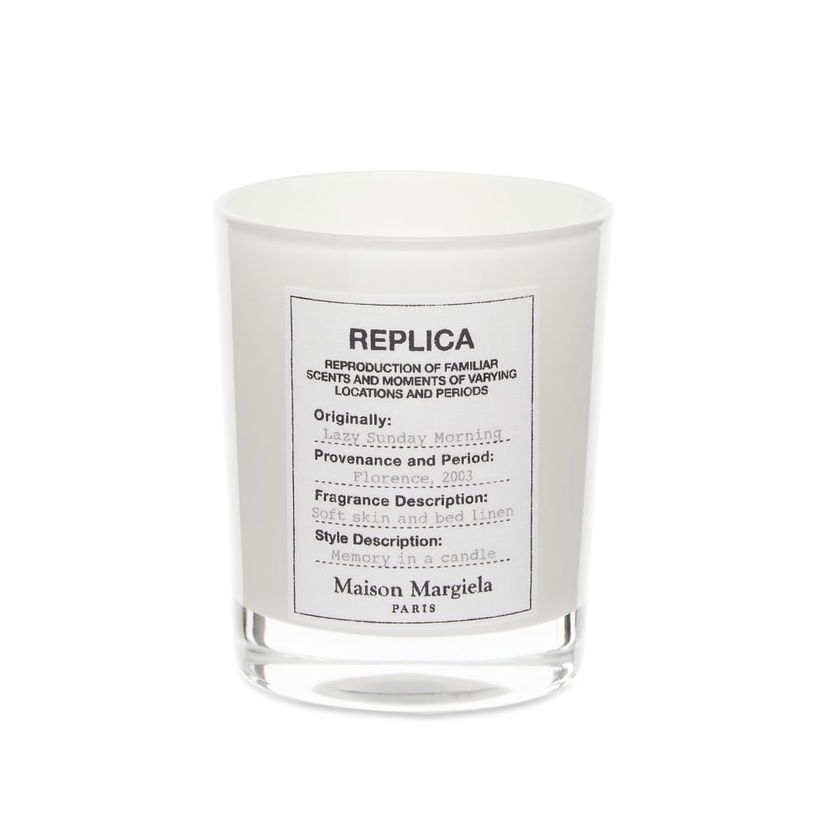 Ljus Maison Margiela Replica Lazy Sunday Candle in 165g Vit | MMMCAN01