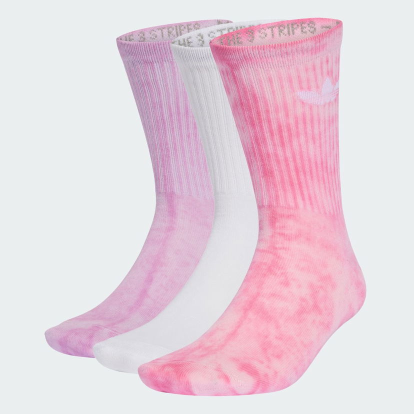 Strumpor adidas Performance Adidas Tie Dye Crew Socks (3 Pairs) Rosa | JY0239