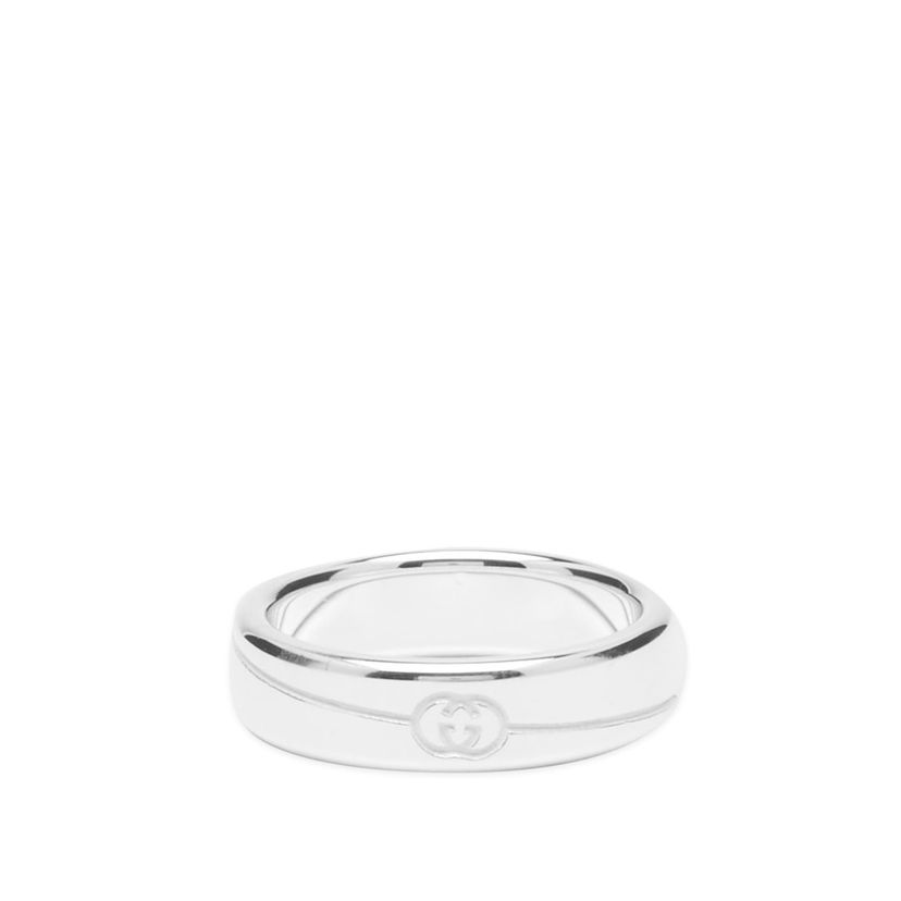 Ringa Gucci Tag Ring 6mm "Silver" Metallisk | YBC774052001