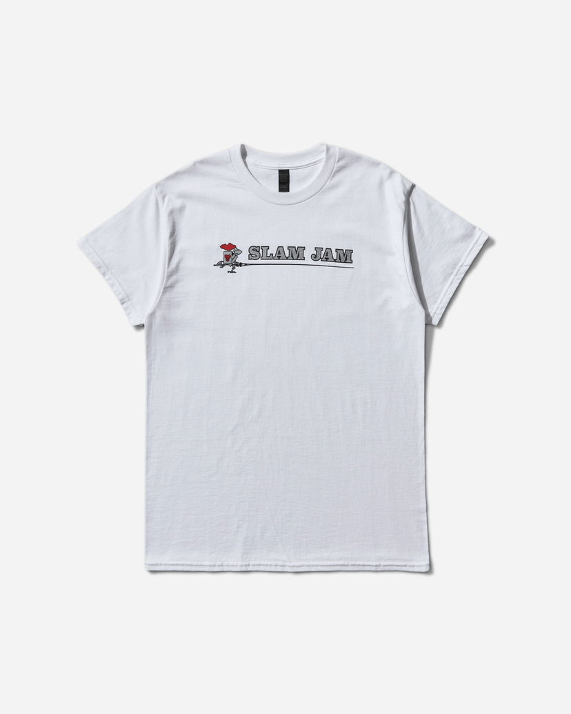 T-shirt Slam Jam Panini Slam Jam T-Shirt Vit | SJPANINITEE WHT