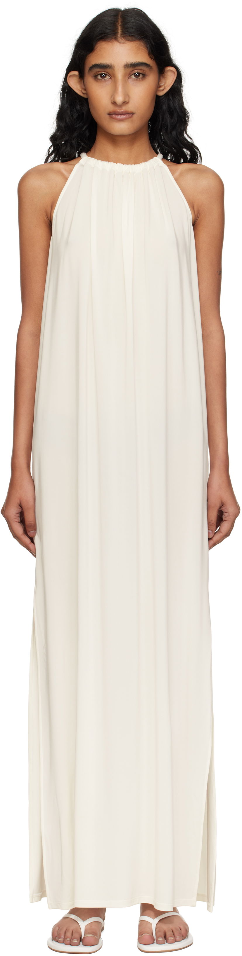 Klä Max Mara Max Mara Diego Midi Dress Vit | 2516621029600