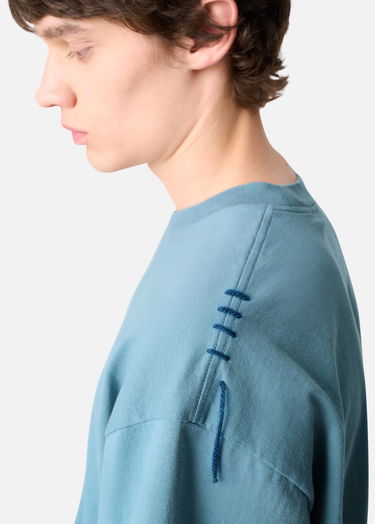 T-shirt AXEL ARIGATO Men's Relaxed Fit T-Shirt with Logo Embroidery Blå | A3443003, 7