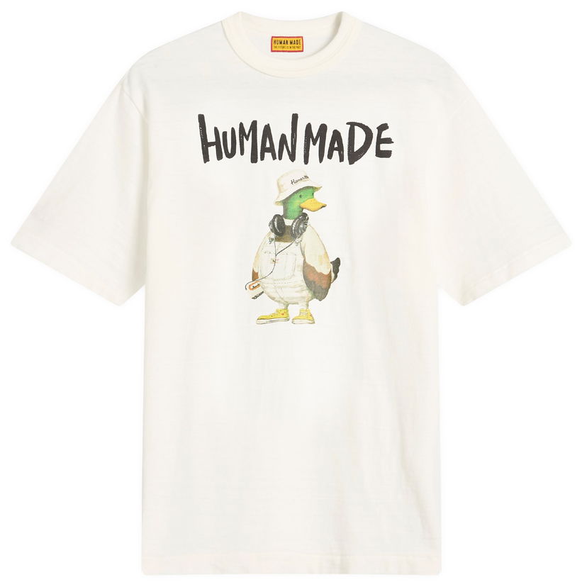 T-shirt Human Made Human Made Polo Duck Graphic T-Shirt, Size Large Vit | HM29TE014-WHT