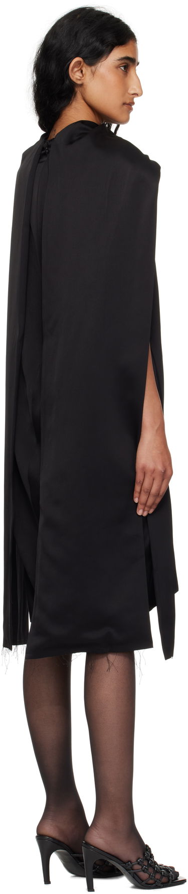 Klä TOTEME Cocoon Scarf Minidress Svart | 253-WRD0198-FB0382, 2