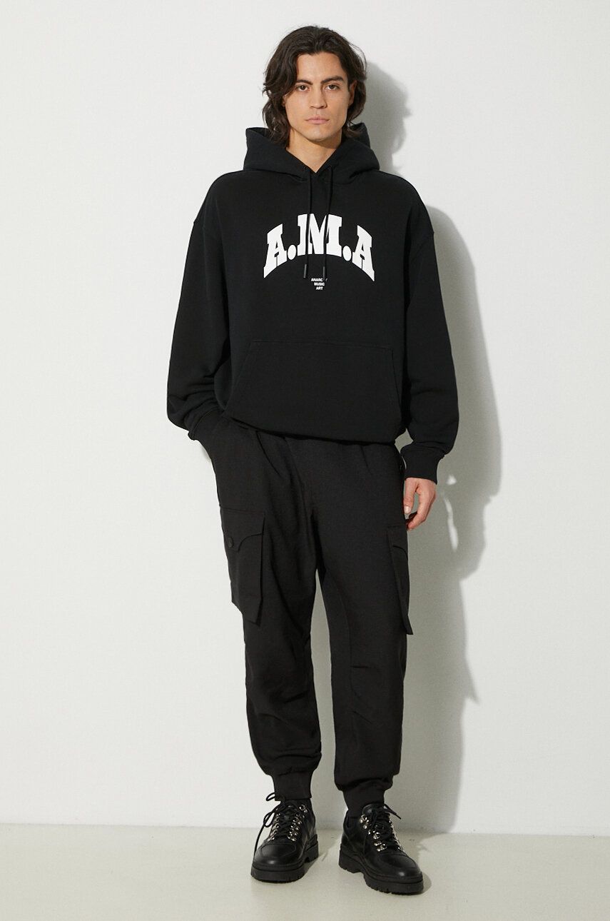 Sweatshirt Marcelo Burlon Hoodie With Print Svart | CMBB106F24FLE0081001, 1