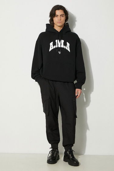 Sweatshirt Marcelo Burlon Hoodie With Print Svart | CMBB106F24FLE0081001, 1