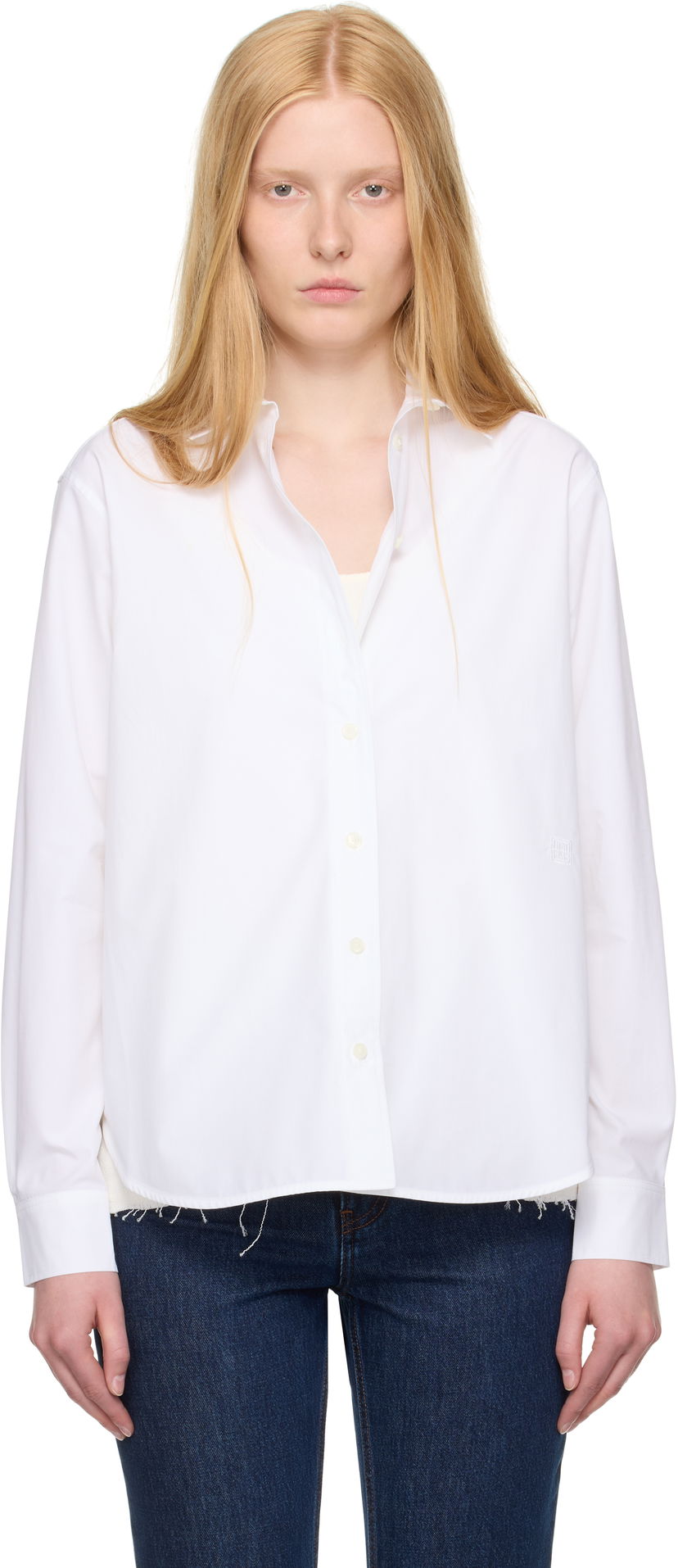 Skjorta TOTEME Signature Cotton Shirt Vit | 243-WRT810-FB0119