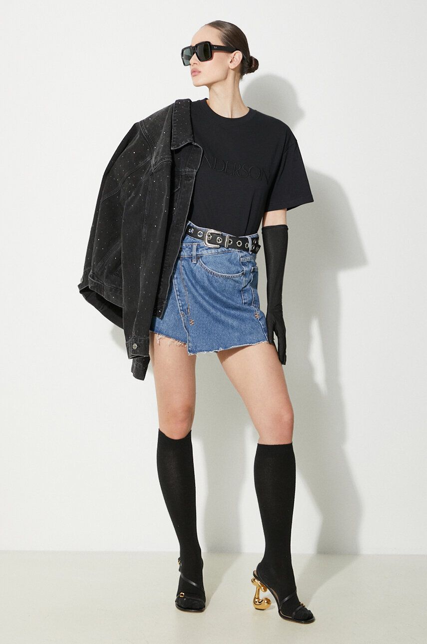 T-shirt JW Anderson Embroidery T-Shirt Svart | JT0218.PG0980.999, 1