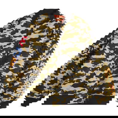 Bomberjacka BAPE Bathing Ape 1St Camo Sharka-1 Bomber Jacket, Size Large Gul | 001HJL301003M-YEL, 1