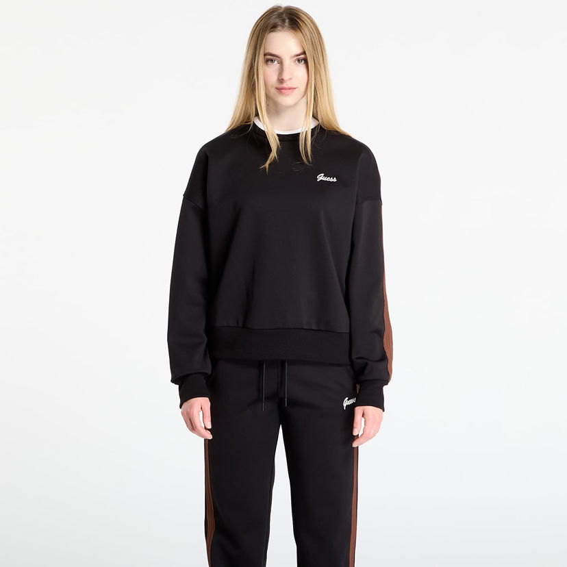 Sweatshirt GUESS GUESS Fabia Sweatshirt Svart | V5BQ03KCX22-JBLK