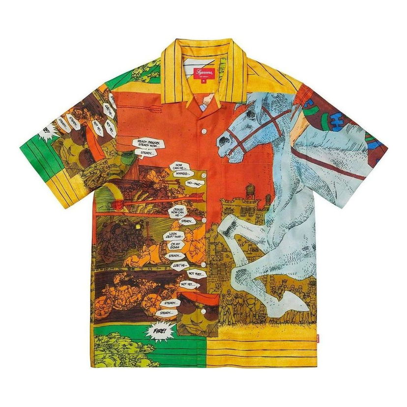 Skjorta Supreme Ronin Short Sleeve Silk Shirt Flerfärgad | SUP-SS23-023