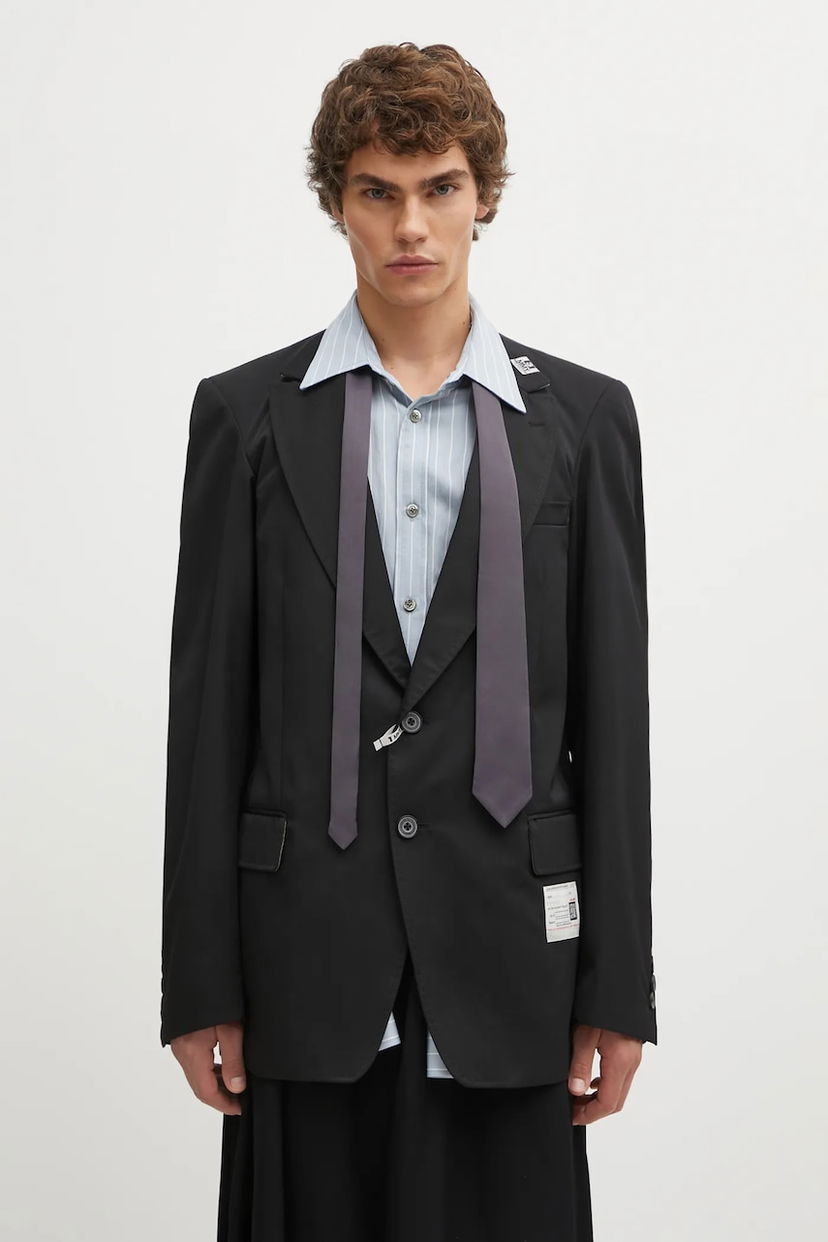 Jacka Maison MIHARA YASUHIRO Maison MIHARA YASUHIRO LAYERED Blazer Svart | A15JK031