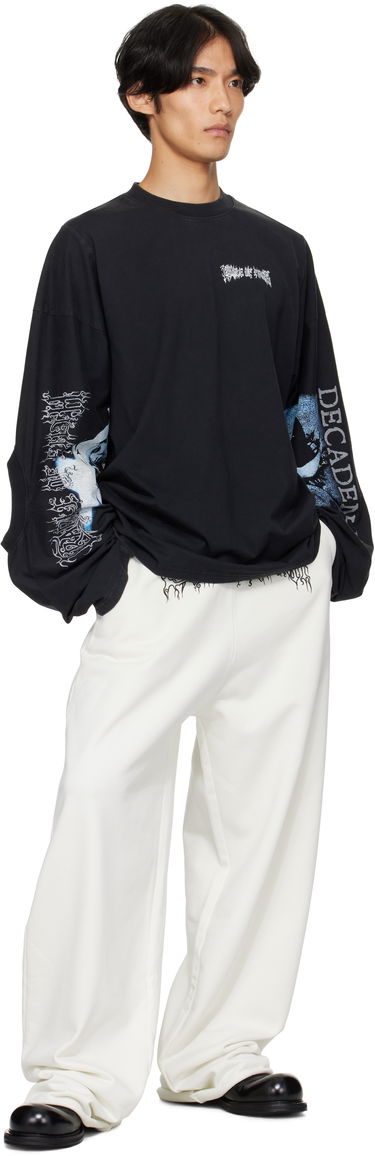 Träningsbyxor VETEMENTS Vetements Cradle Of Filth Logo Sweatpants Vit | UCF76SP100I, 3