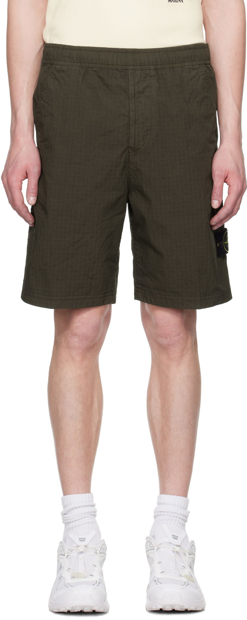 Shorts Stone Island Stone Island Mil-Spec Stretch Ripstop-TC Shorts Grön | K1S15 L100008 S0063