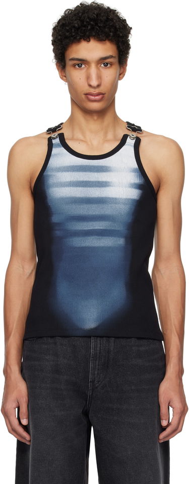 Linne Jean Paul Gaultier Jean Paul Gaultier 'Le Mâle' Gradient Tank Top Svart | 25/33-F-DB051I-J581-0050, 0