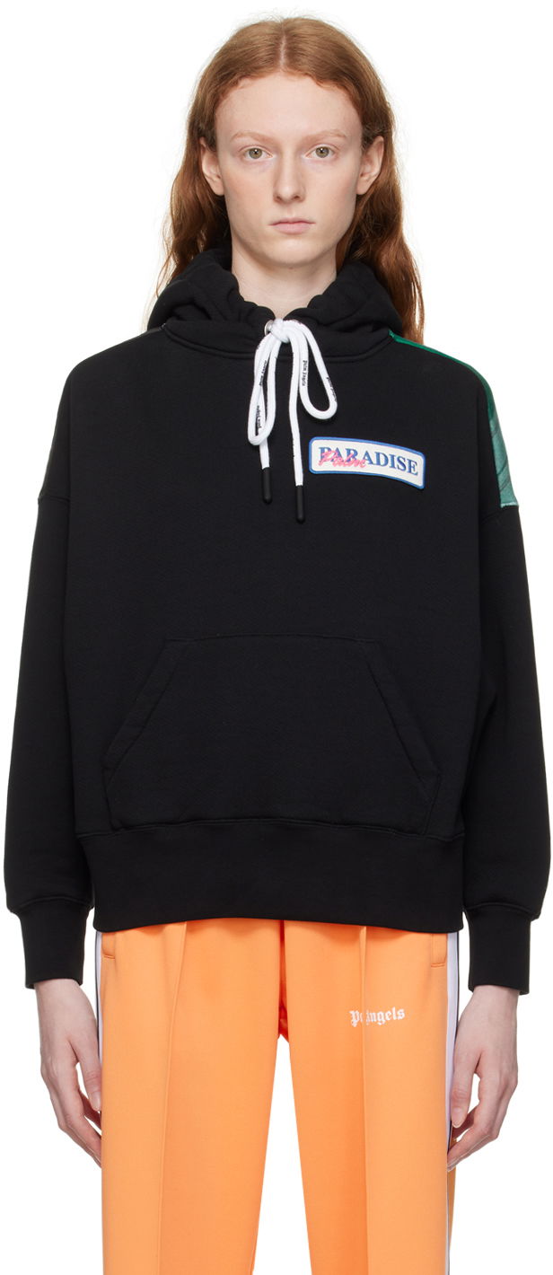 Sweatshirt Palm Angels Classic Logo Patch Hoodie Svart | PWBB023S23FLE0011084