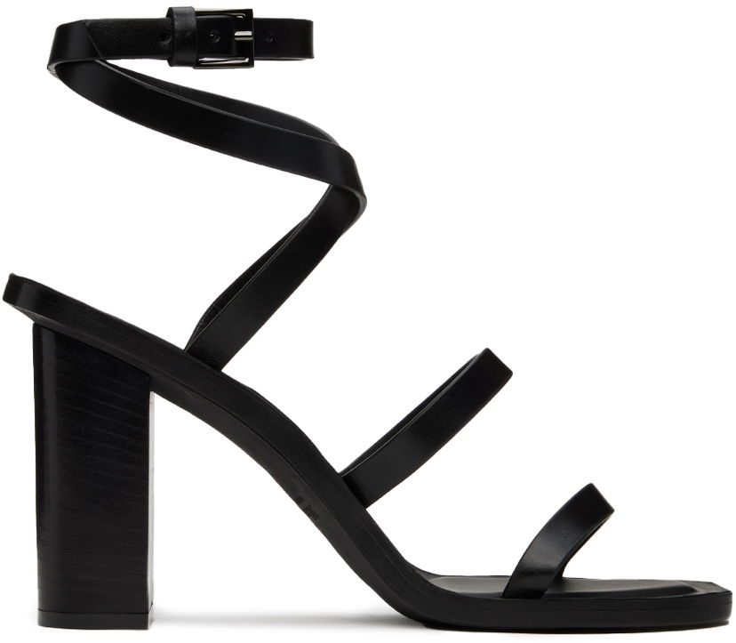 Sneakers och skor Max Mara Juttal Heeled Sandals Svart | 2414521092600