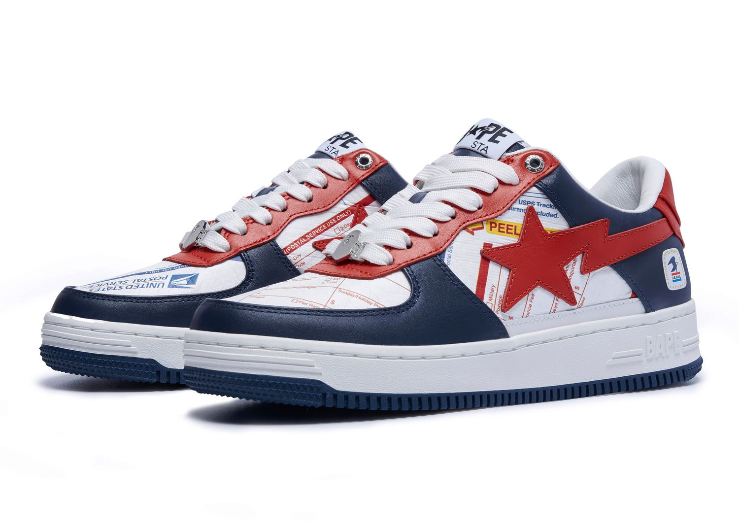 Sneakers och skor BAPE Bape Sta "USPS" Mörkblå | 001FWI221902-NVY, 0