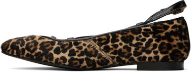Sneakers och skor A.P.C. A.P.C. Katie Leopard Print Calf Hair Ballerina Flats Brun | PXBUM-F53309, 2