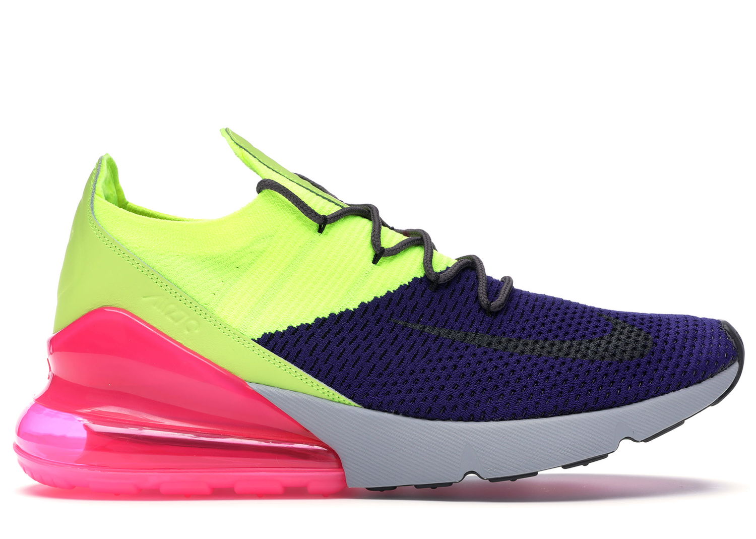 Sneakers och skor Nike Air Max 270 Flyknit Regency Purple Volt Grön | AO1023-501, 0