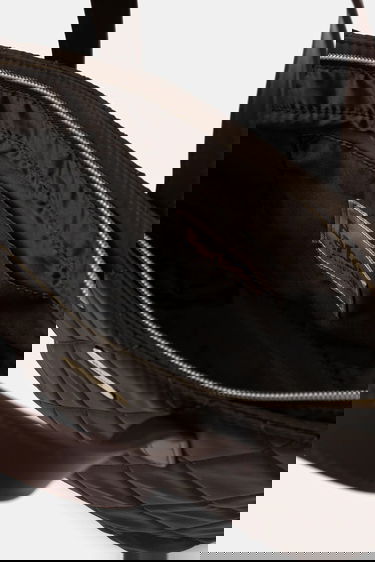 Tygpåse Barbour Barbour Quilted Tote Bag Brun | LBA0431, 4