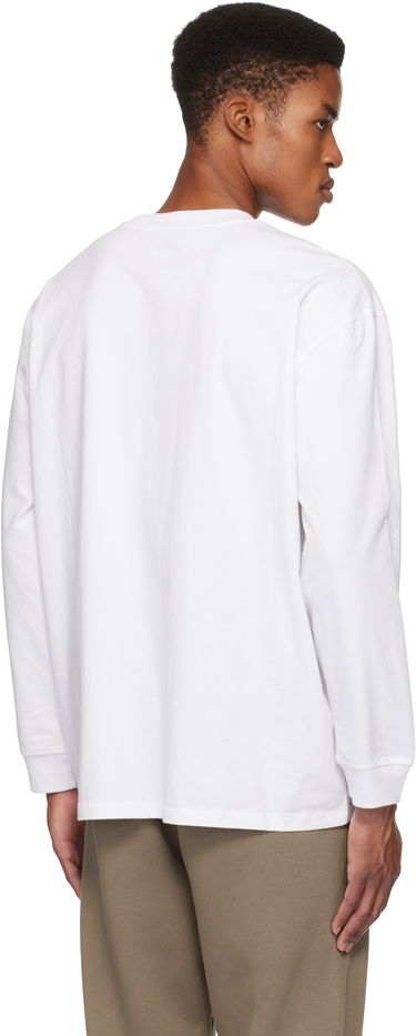 T-shirt SKIMS Heavyweight Cotton Relaxed Long Sleeve T-Shirt Vit | LS-LST-7893M, 2
