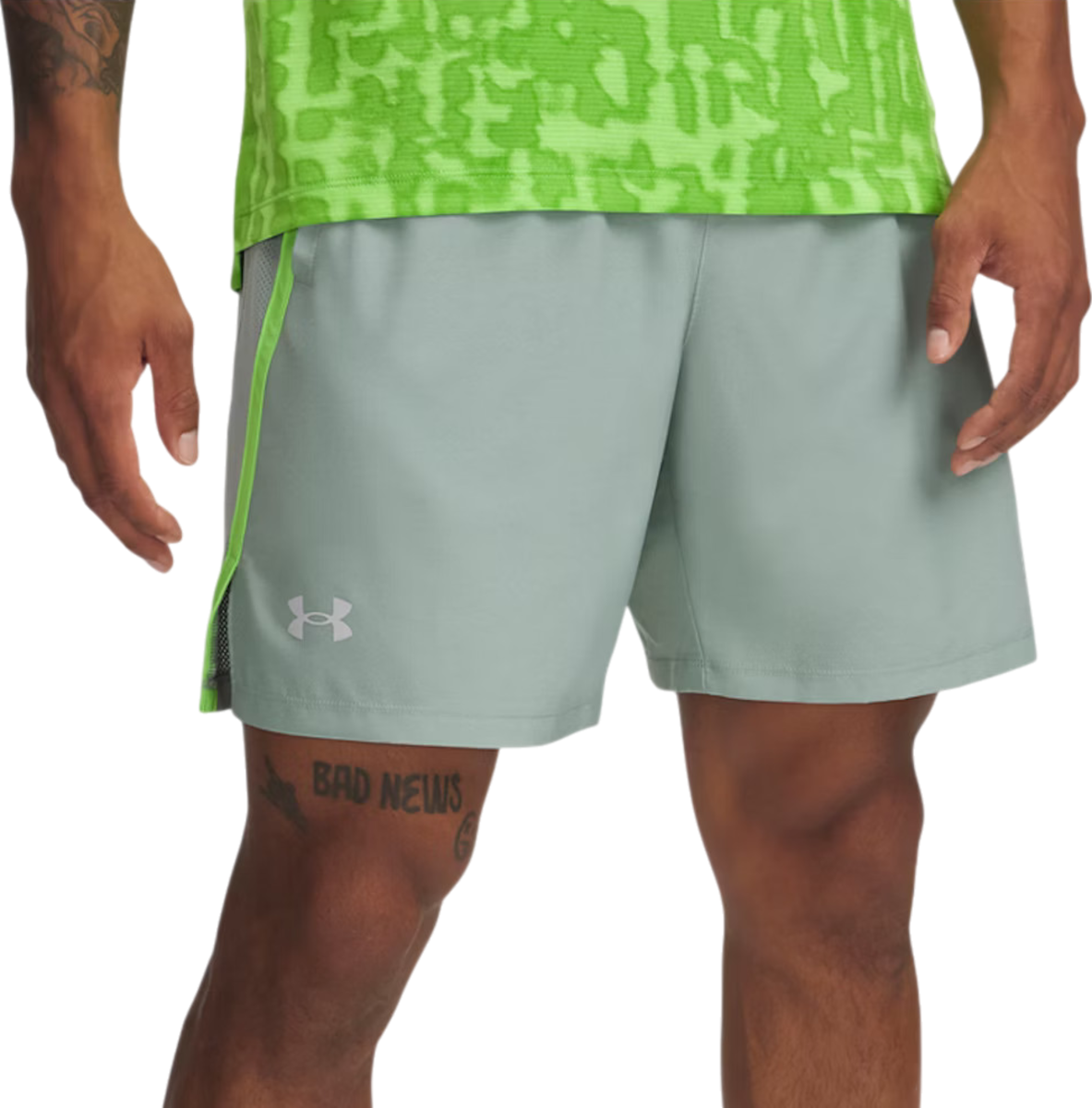 Shorts Under Armour UA Launch 7" Running Shorts Grön | 1382620-348, 0