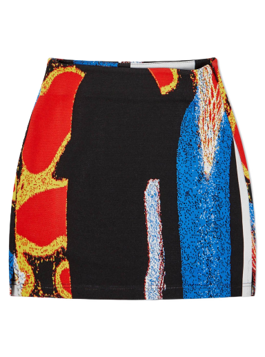 Kjol Ambush Jacquard Mini Skirt Mörkblå | BWHM007F22KNI0018400