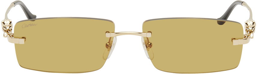 Smycke Cartier 'Panthère' Sunglasses Beige | CT0430S, 0