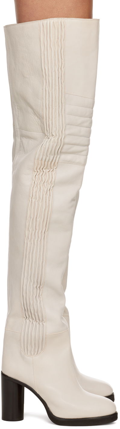 Byxor ISABEL MARANT Isabel Marant Laelle Knee-High Boots Beige | 22HCD0058-22H012S