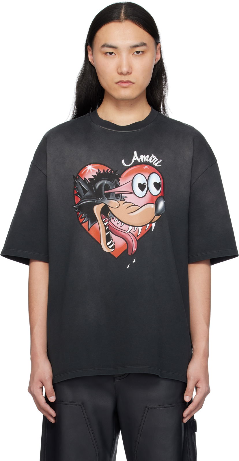 T-shirt AMIRI Amiri Hopeless Romantic T-Shirt Svart | AMJYTE1170