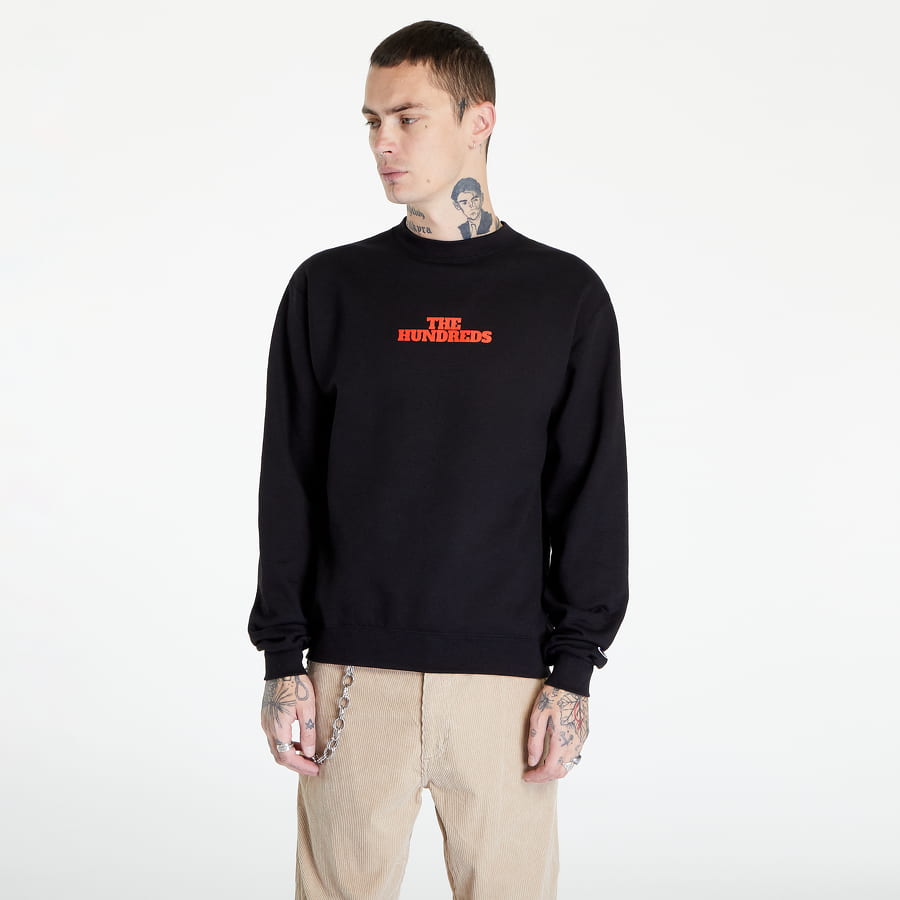 Sweatshirt THE HUNDREDS Bright Ideas Crewneck Sweatshirt Svart | T22F202038 BLK, 0