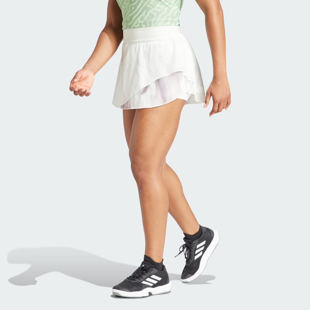 Kjol adidas Performance Tennis AEROREADY Pro Print Skirt Vit | IL7363, 0