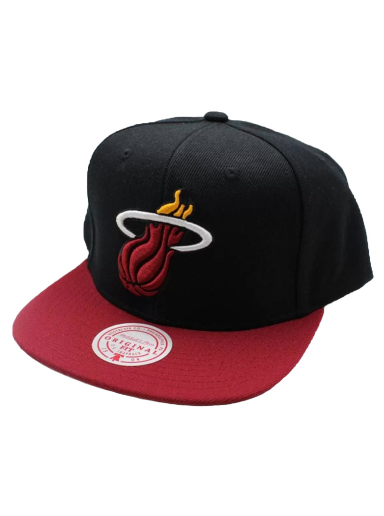 Keps Mitchell & Ness NBA Team 2 Tone 2.0 Snapback Miami Heat Svart | HHSS3264-MHEYYPPPBKRD
