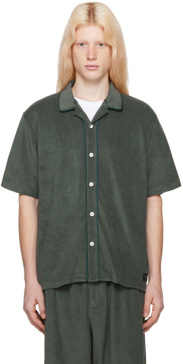 Skjorta rag & bone Rag & Bone Avery Resort Shirt Grön | MBC23HT014ZM14
