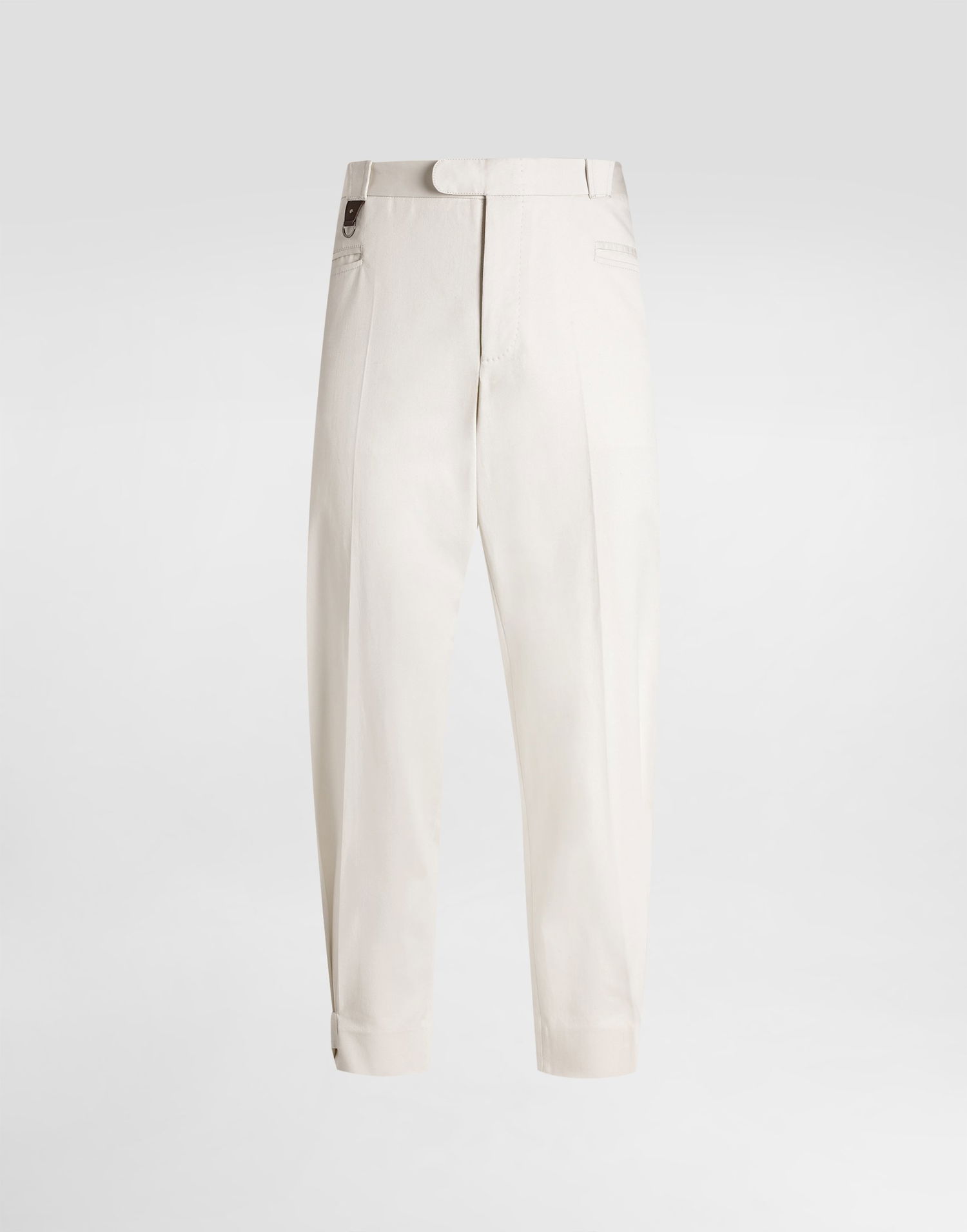 Byxor Dolce & Gabbana Dolce & Gabbana Gabardine Cropped Trousers 46 Vit | GP13ZTFUFL3W0802, 0