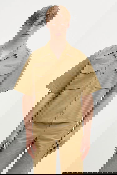 Skjorta Helmut Lang Helmut Lang Boxy Field Shirt Beige | P01HM504, 0