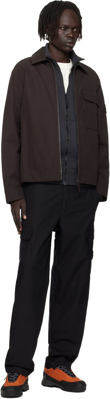 Jacka Stone Island Stone Island Weatherproof Canvas Overshirt Brun | K2S15 1200018 S00F1, 4