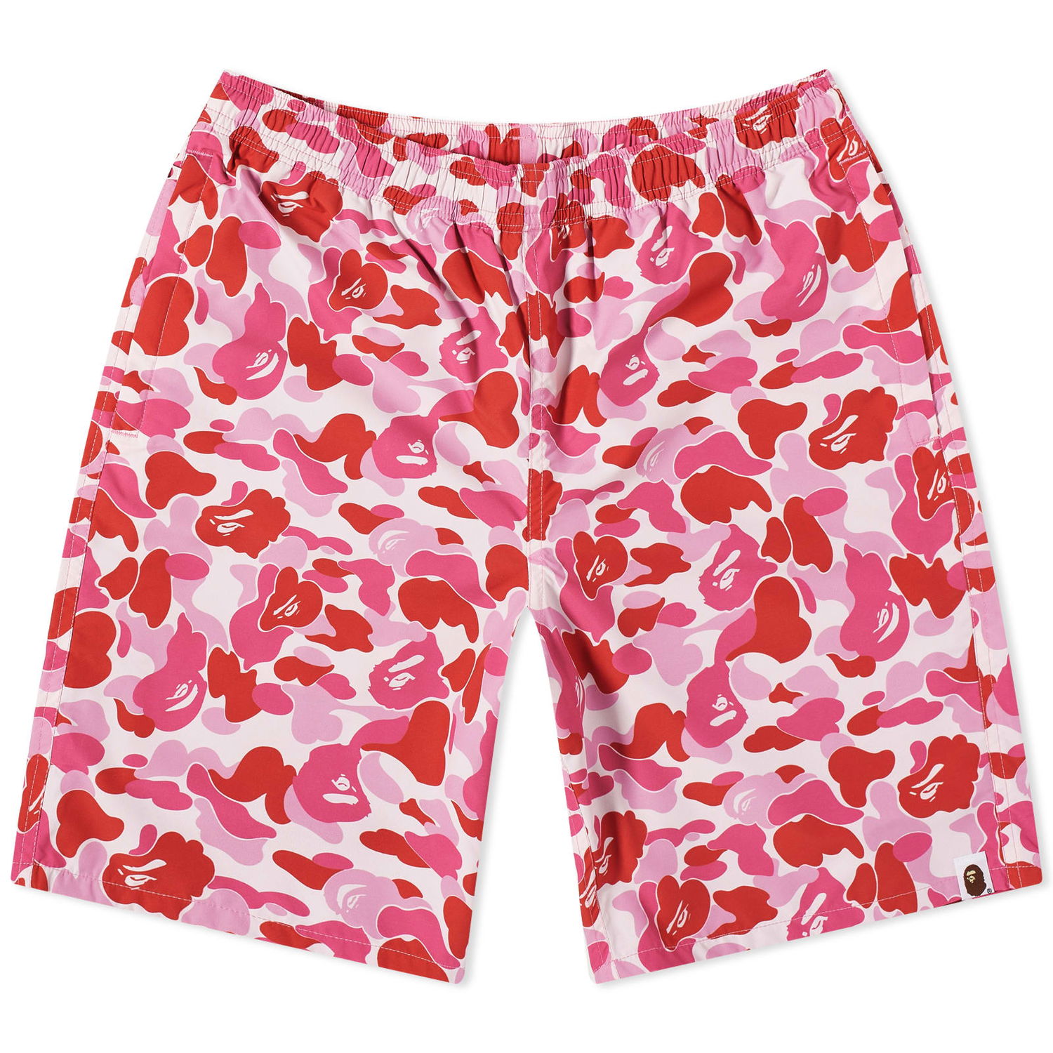 Shorts BAPE ABC Camo Beach Shorts Röd | 001SPJ301018M-PNK, 0